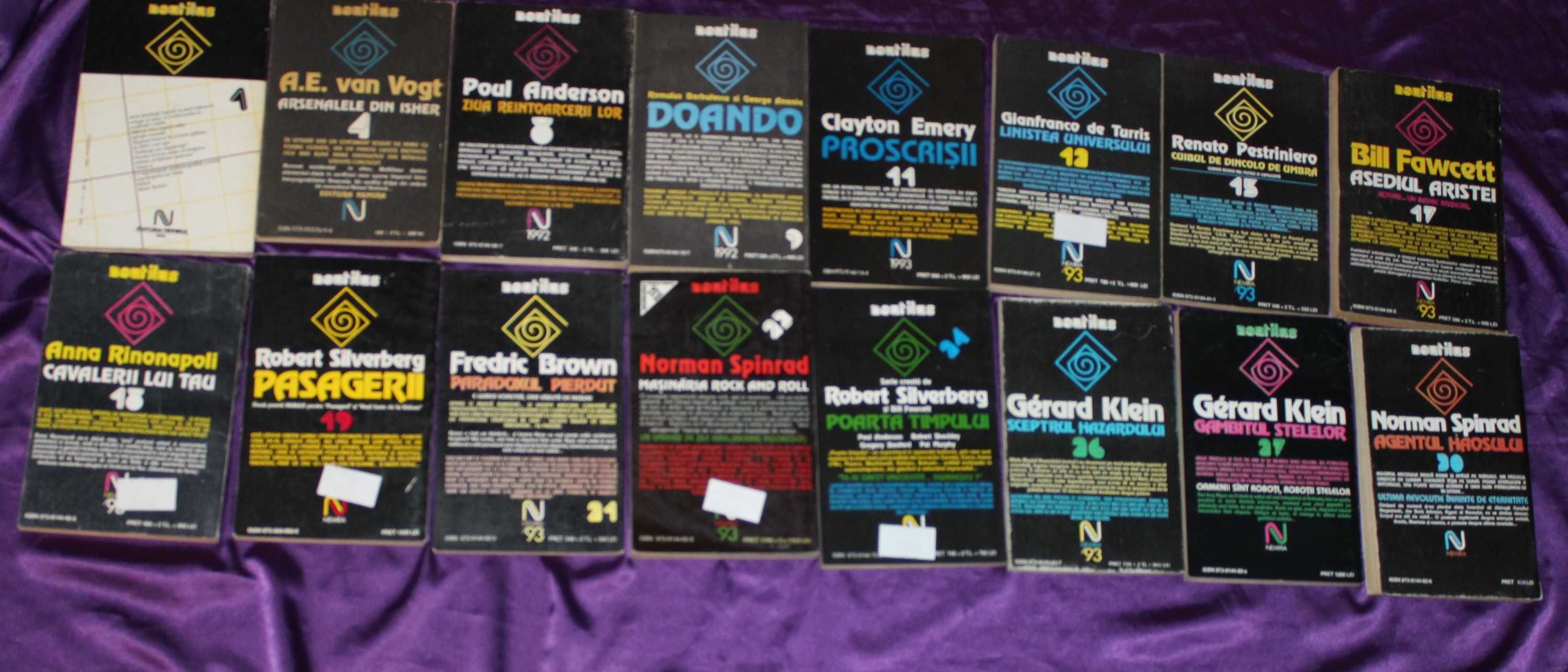 Lot 65 carti sf science fiction editura nemira colectia Nautilus