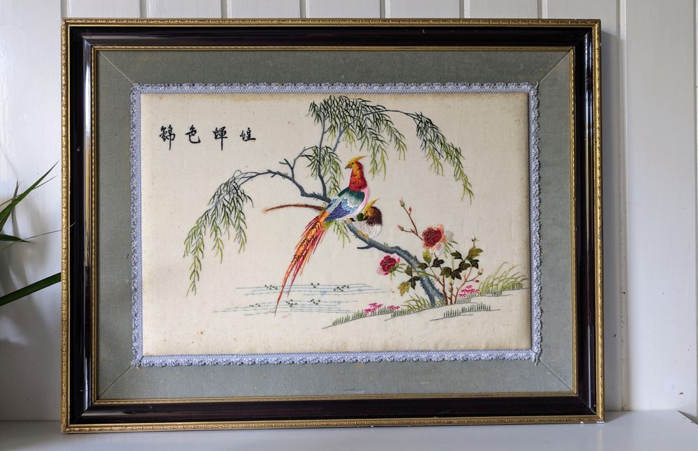 Tablou broderie de matase chinezeasca