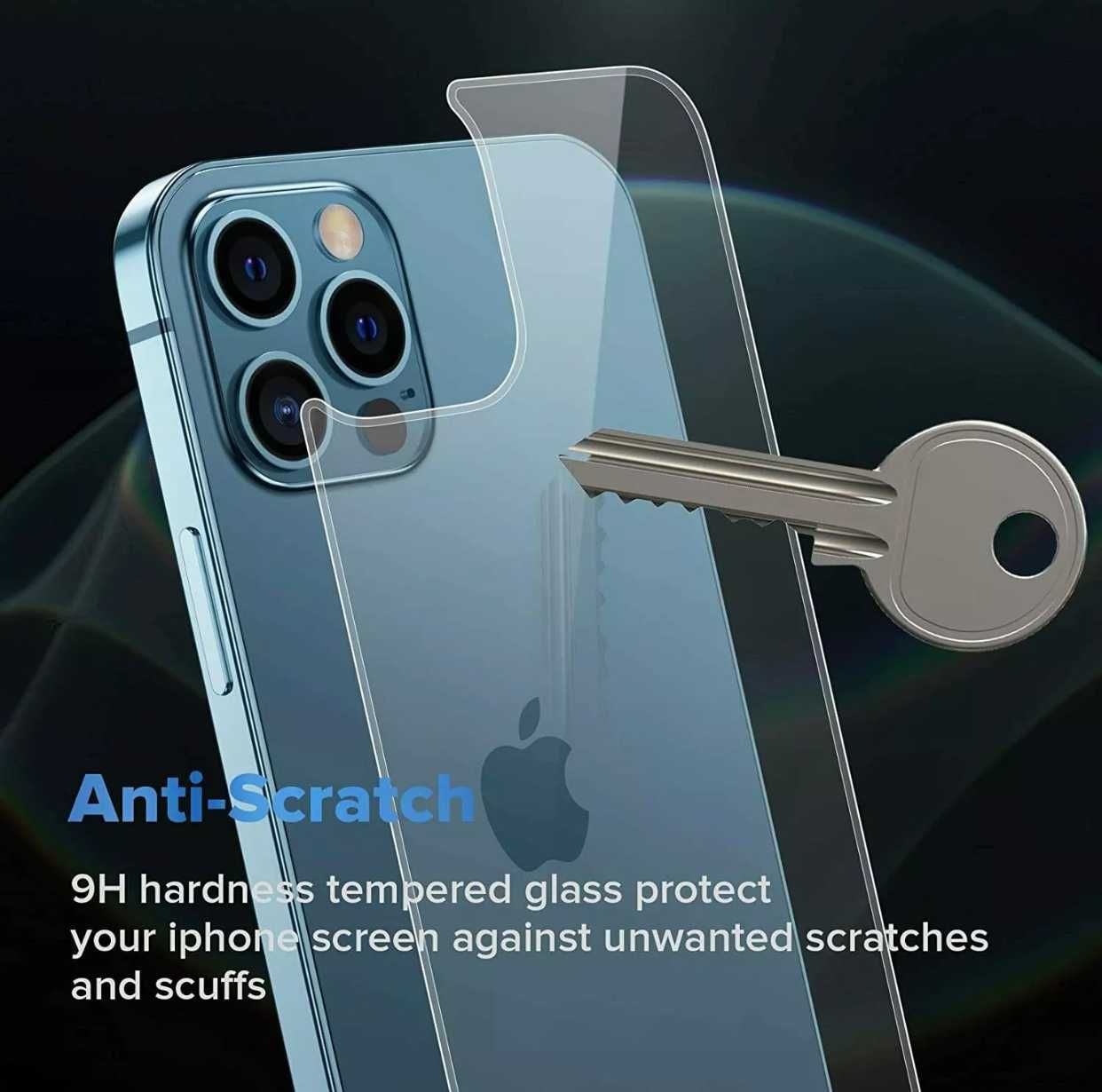 Folie Sticla Securizata SPATE pentru iPhone 12 Pro, 12 Pro Max