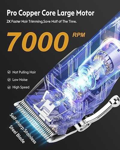 Нов Тример и машинка за коса 7000rpm, пълен комплект за подстригване