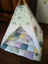 Cort de joaca Indian Teepee model Pirati 120 x 120cm saltea si perne