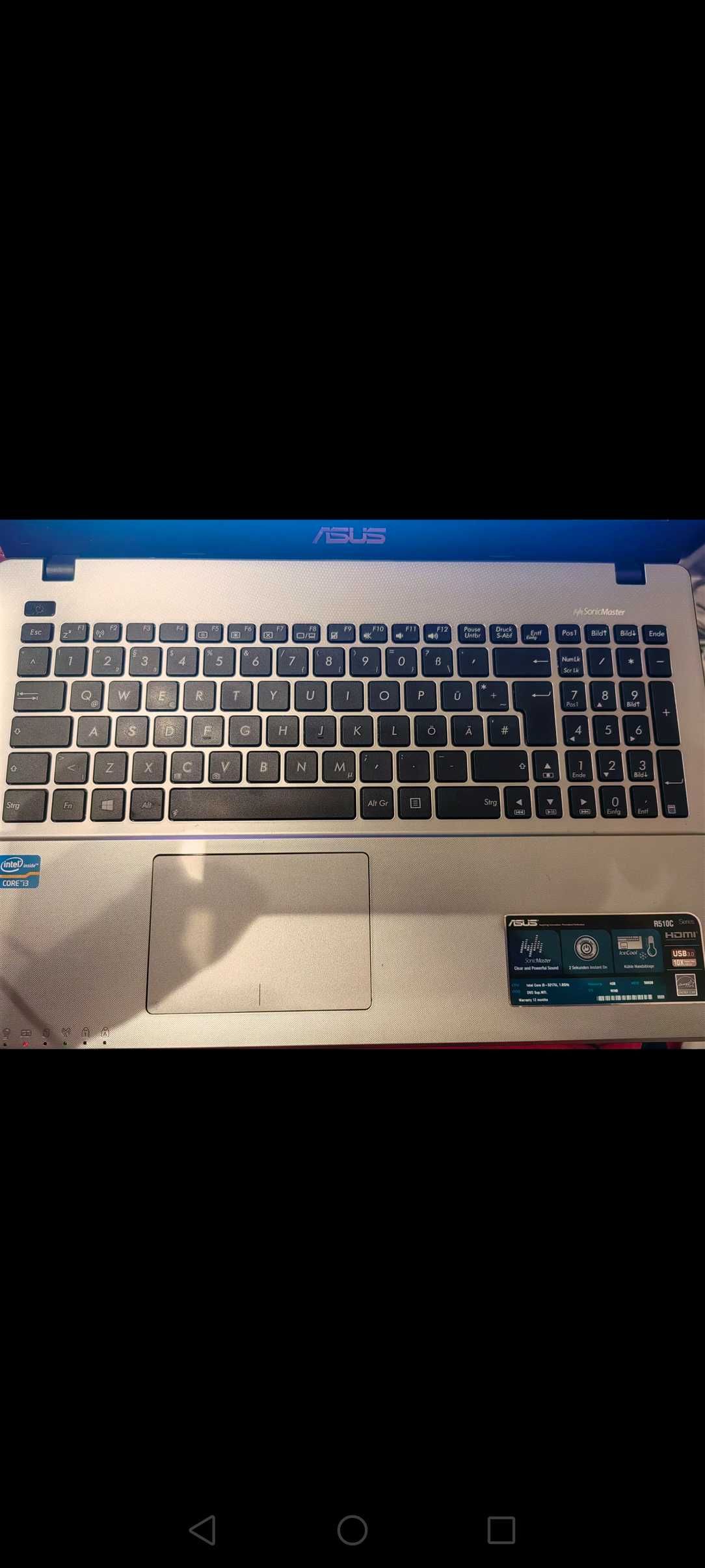 Лаптоп Asus R510C /128SSD/8RAM/I3/