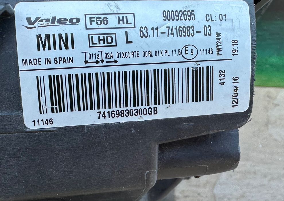 Фарове far LED Night Vision фар за Мини Купър Mini Cooper F55 F56 F57