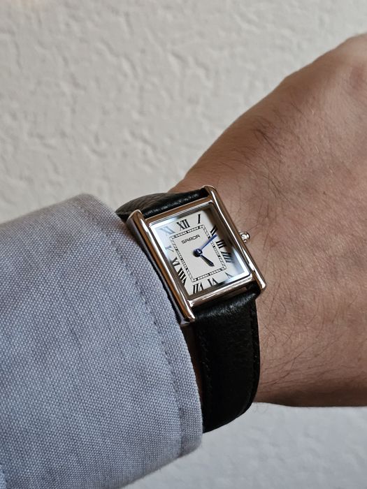 Часы Sanda Tank омаж на Cartier Tank, классический стиль