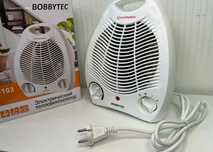 Вентилаторна печка Bobbytec 2000W, 3 степени, Термостат, Хладък въздух