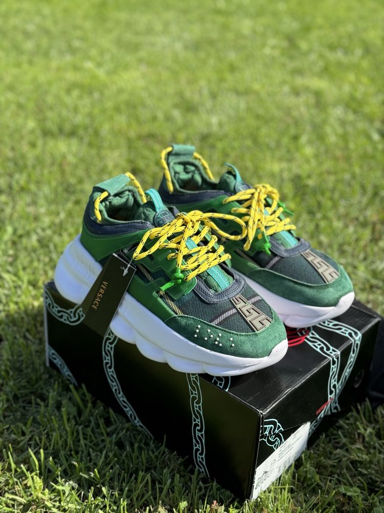 Versace chain reaction green white Verificare colet vapormax