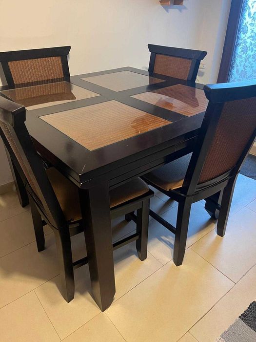 Set masa sufragerie cu 6 scaune, Mobexpert