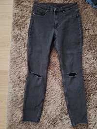 Blugi skinny taiati H&M, marimea 38, f elastici, stare f buna