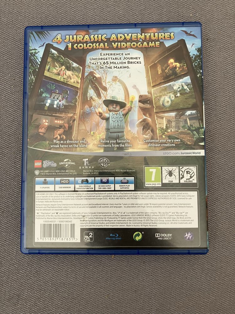 Lego Jurrasic World PS4