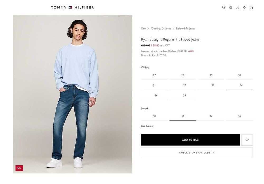 Blugi Tommy Hilfiger New York Straight