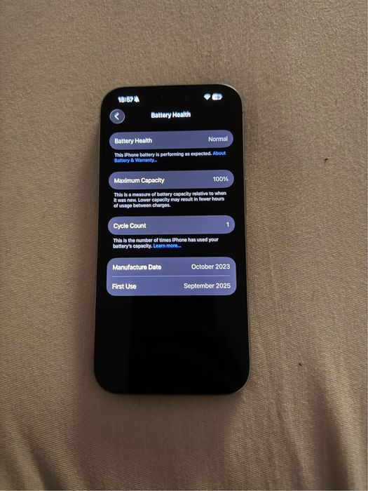 ЗАКЛЮЧЕН КЪМ E-SIM Iphone 15 pro Natural Titanium