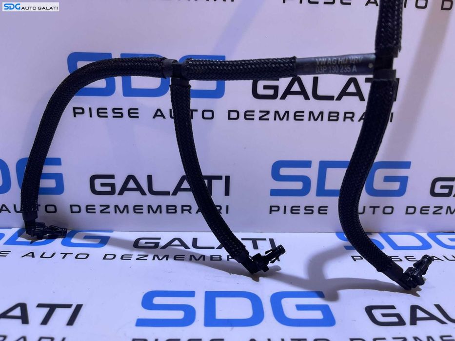 Rampa Furtun Furtunuri Retur Injectoare Volkswagen Polo 6R 1.2 TDI CFW CFWA 2010 - 2014 Cod 03P130235A [D0094]