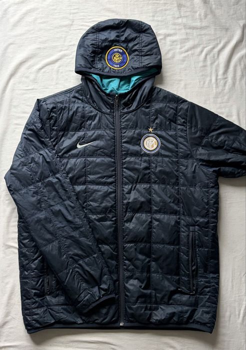 Nike(Inter),geacă cu 2 fețe pt.bărbați,măr.XL(merge pt.2 XL)