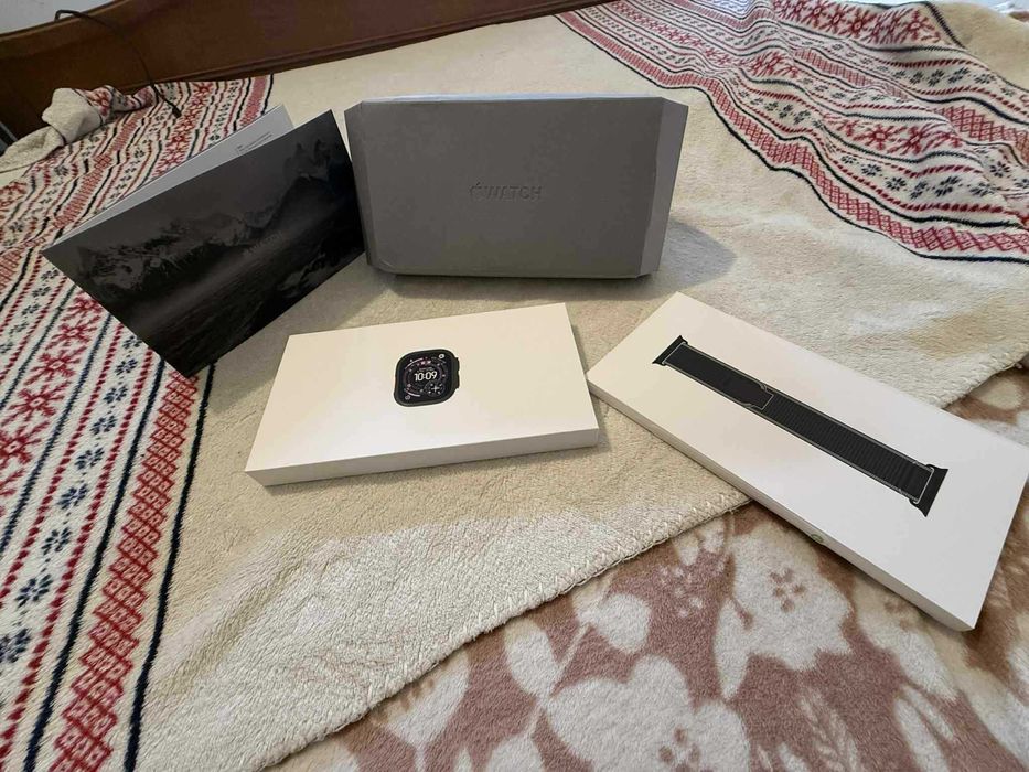 Apple watch ultra 3 nou sigilat 49 cm black Ti Black/charcoal