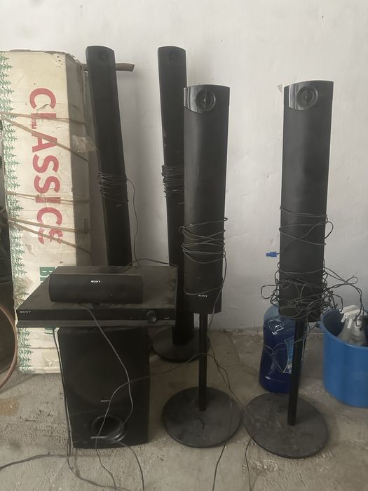 Продам домашний кинотеатр с колонками и саббуфером