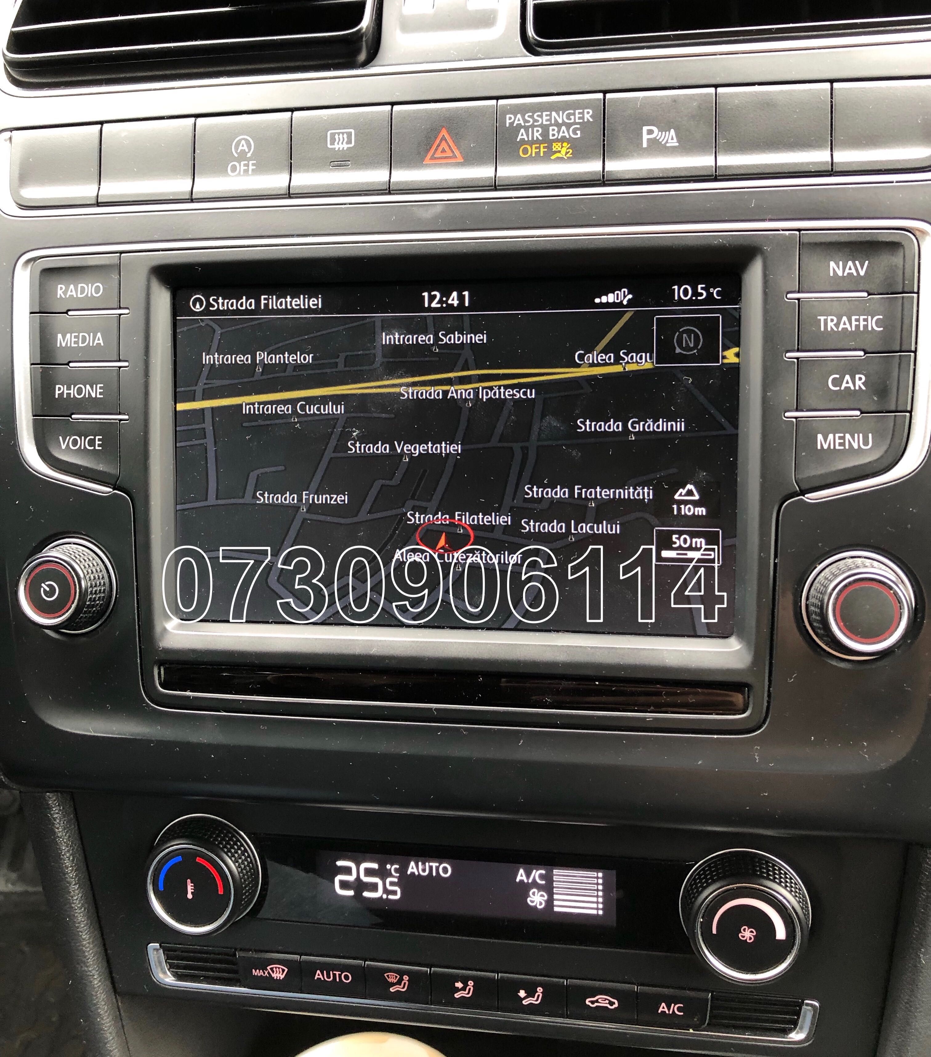 Harta Navigatie Carplay Android Golf Passat Tiguan Skoda ROMANIA 2023