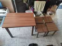 Кухонный стол (60x90 / до 120x90)  и 4 стула
