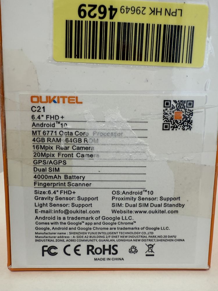 OUKITEL G1 - NOU / OUKITEL C21 - sigilat