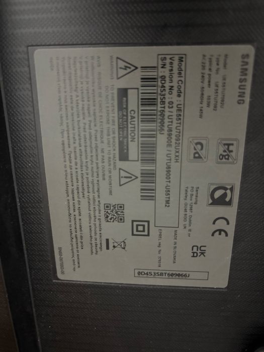 Vand smart tv samsung defect ecran