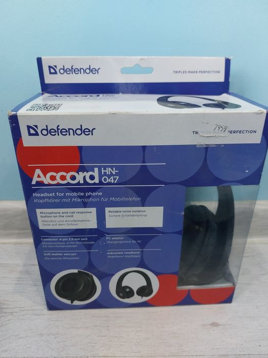 Слушалки Defender Accord HN-047 качествени слушалки за теле
