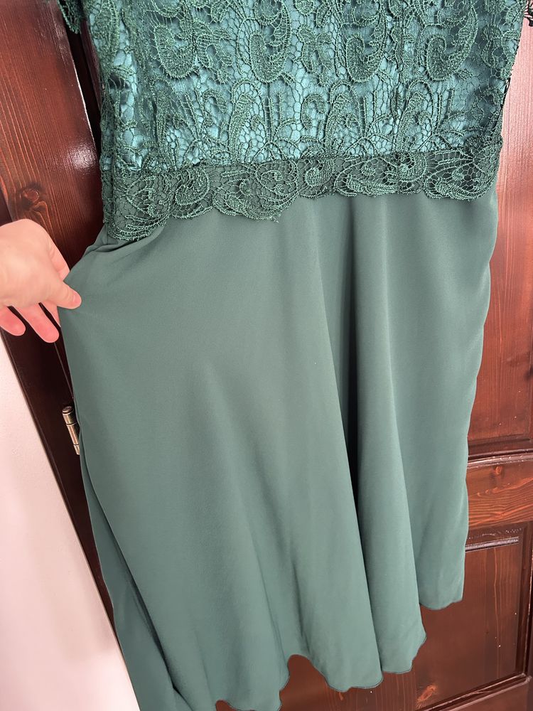 Rochie de gala verde smarald