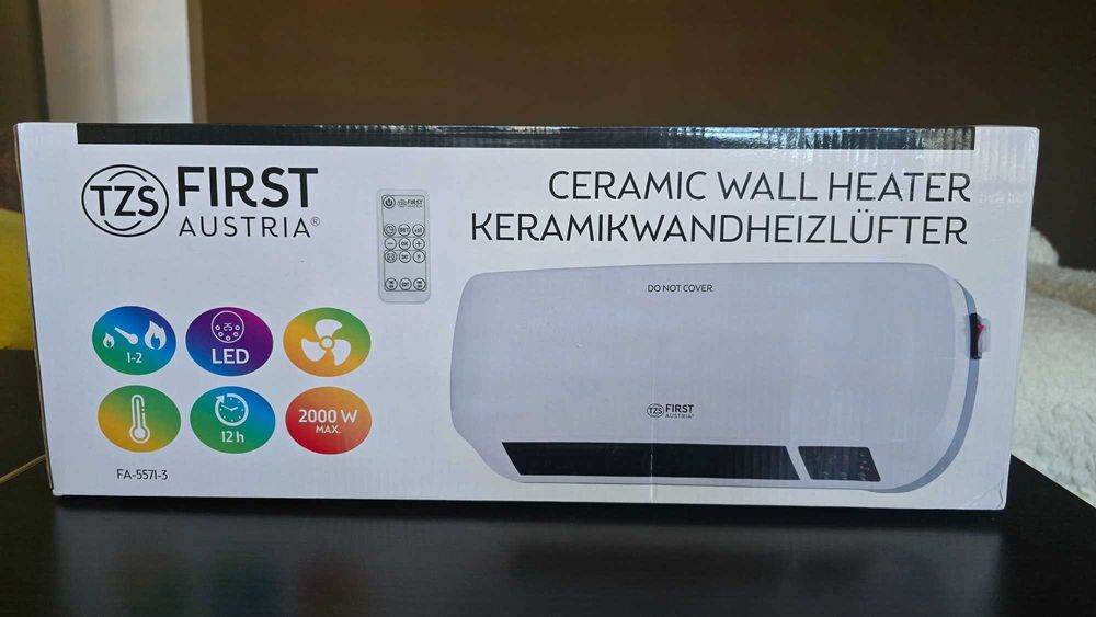 Керамична печка за стена FIRST FA- 5571-3