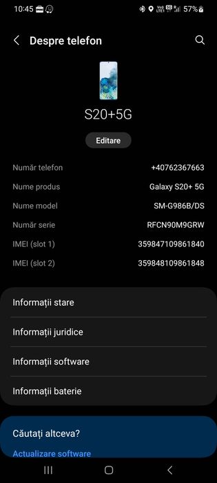 Samsung s20 plus 5g 12 gb ram