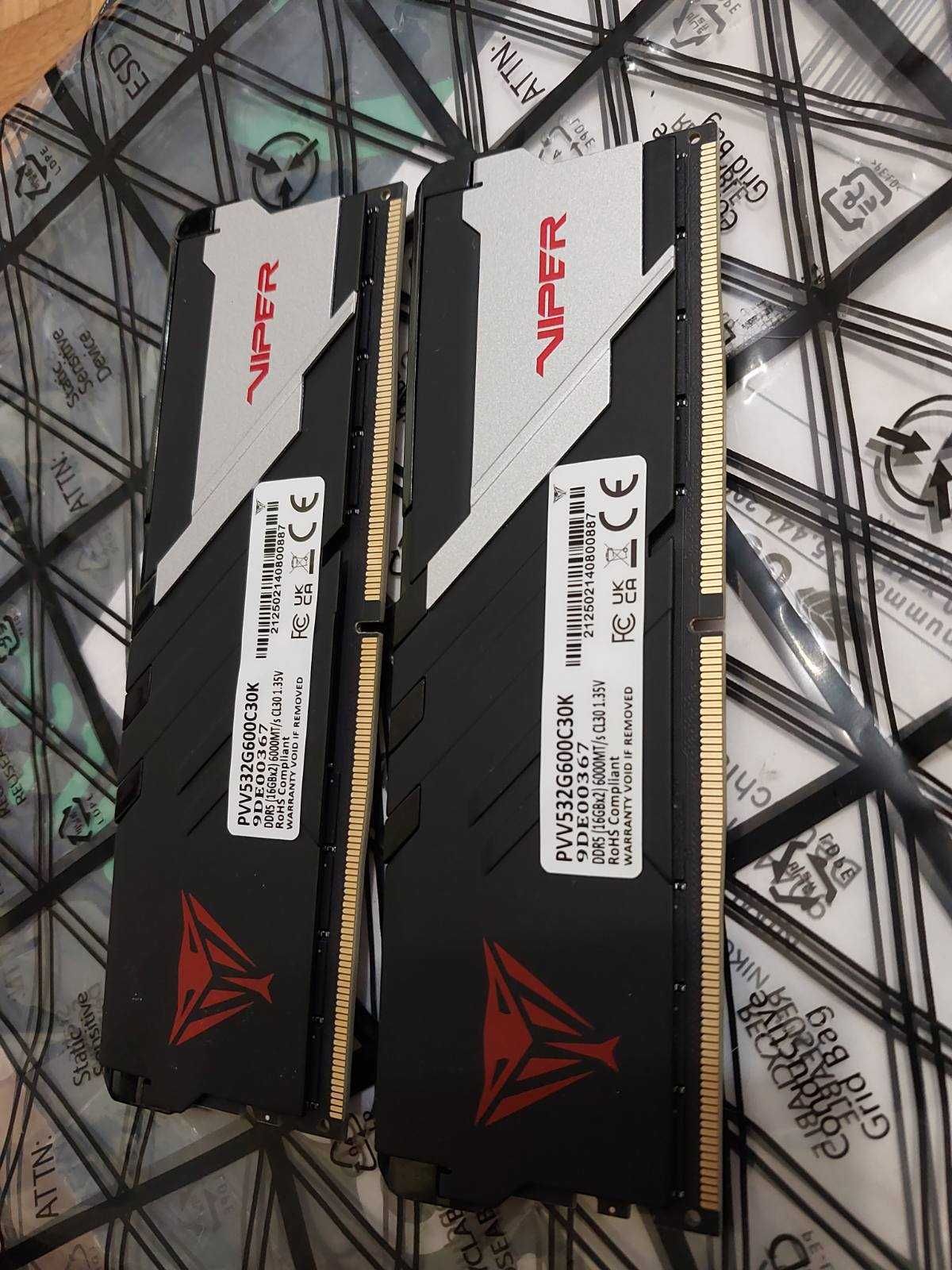 32GB DDR5 6000Mhz - Corsair Vengeance, Patriot Viper (EXPO/XMP)