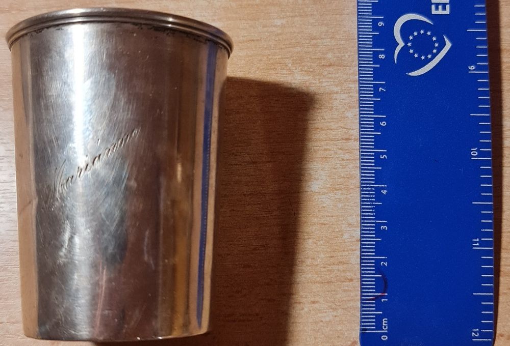 Pahar vechi din argint 800.  69 gr