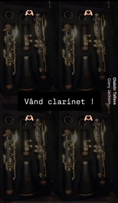 Vând urgent clarinet (clapele sunt auri)