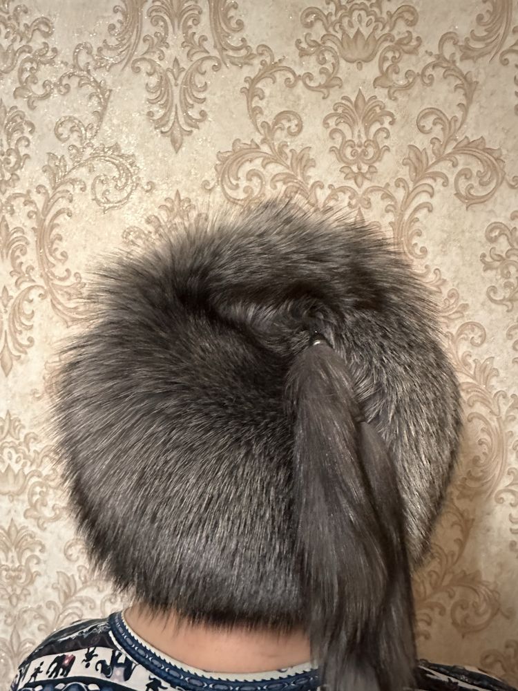 Шапка чернобурка