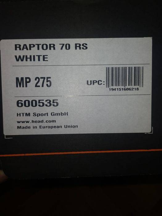 Детски състезателни ски обувки HEAD RAPTOR 70 RS 27.5