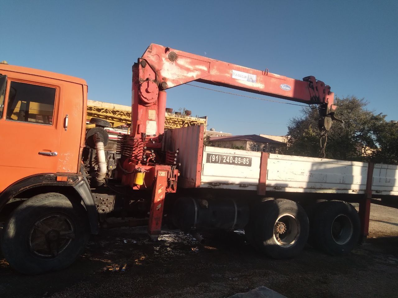 Manyuplyatir kamaz 18 mt 6,3 tona xolatai zor ustanovka kran 2008