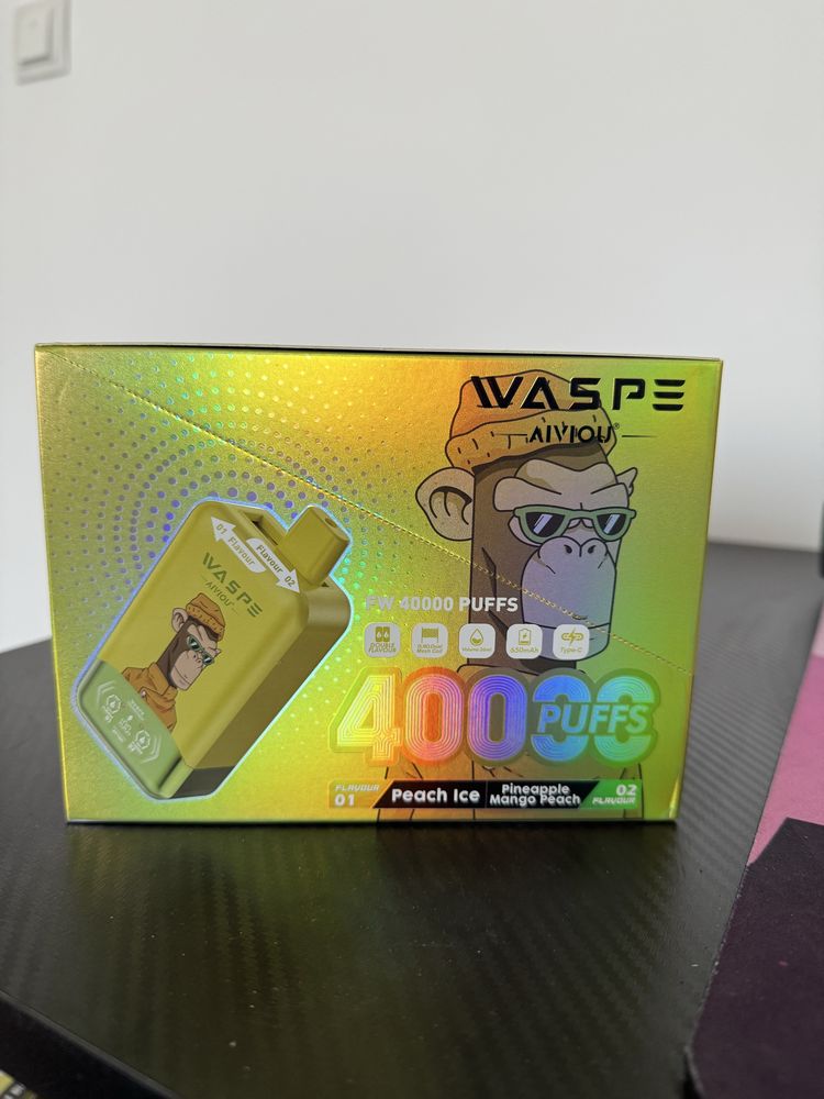 Vape 40,000 arome duble reincarcabil