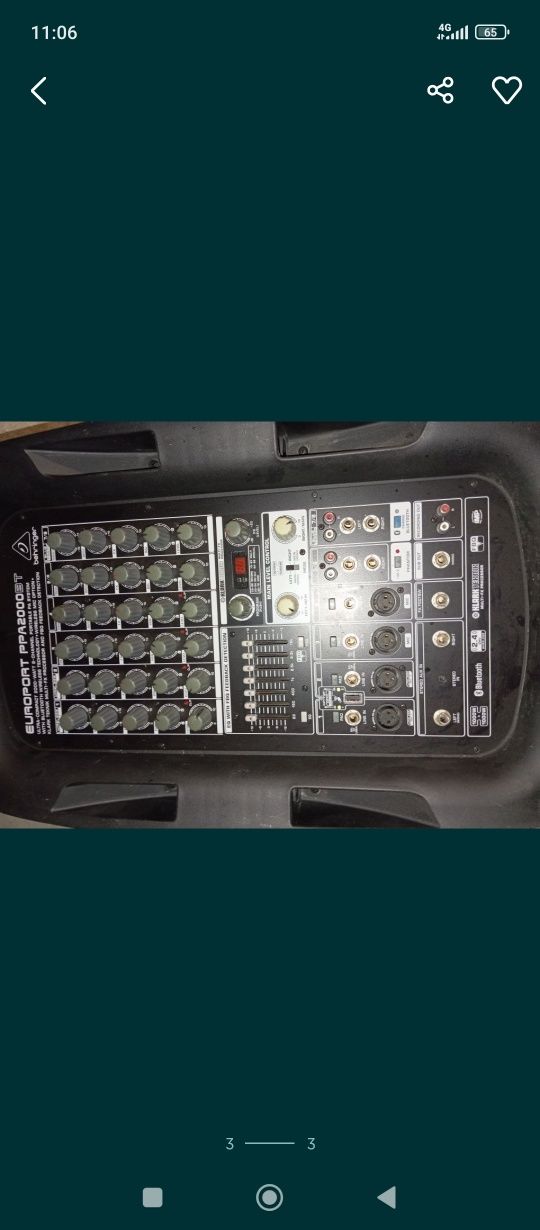Прототивная система звукоусиления европорт 2000 вт  компания Behringer