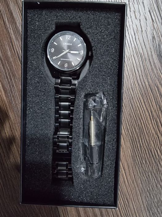 Orsga ceas barbati negru