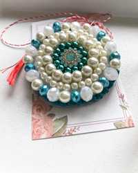 Brosa margele perle handmade