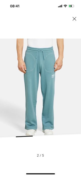 Pantaloni largi de bumbac Guess Athleisure