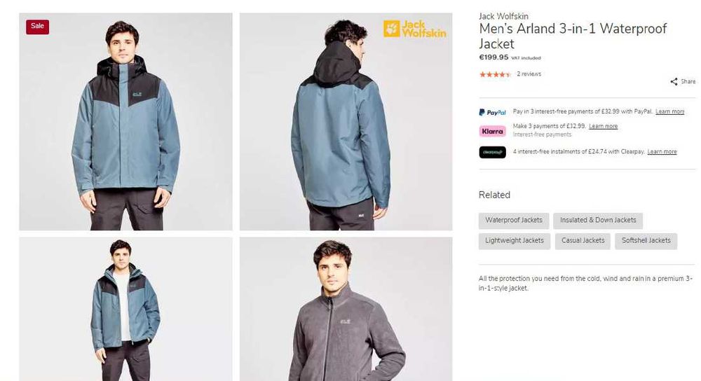 Geaca Jack Wolfskin Texapore -3in 1 System