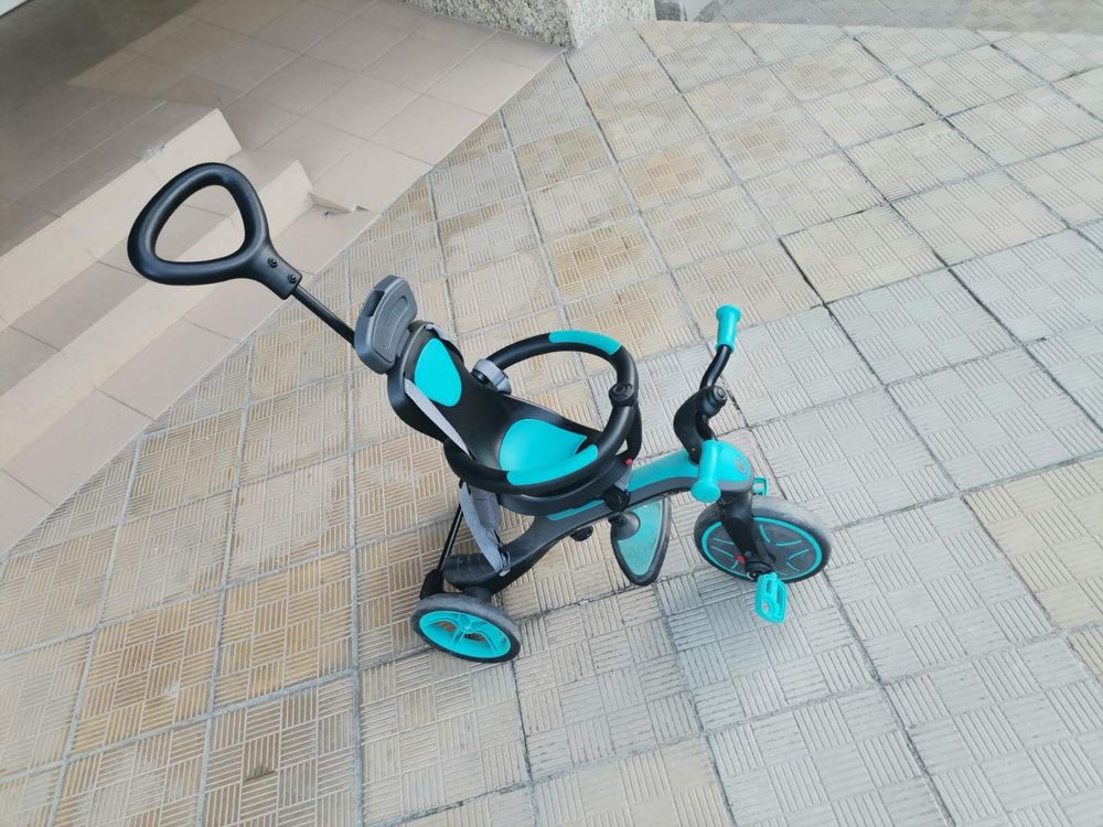 Детска триколка 4 в 1 Globber Trike Explorer синьо-зелена