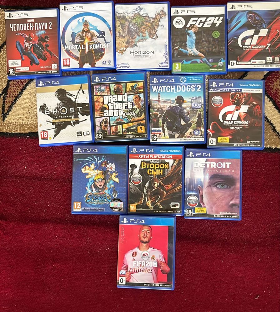 PS4, PS5 диски (обмен)