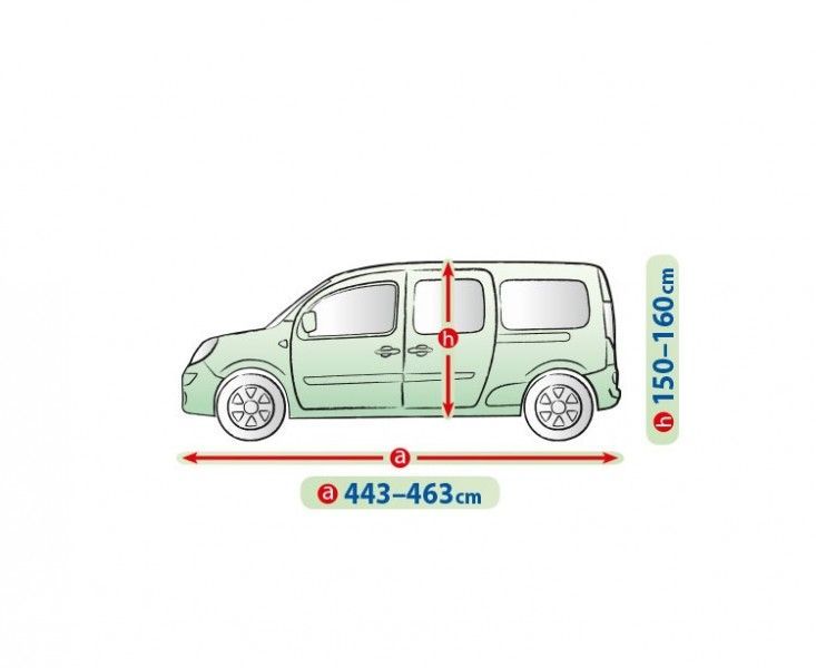 Prelata auto, husa exterioara Mobile Garage LAV Van , lungime 443-463 cm