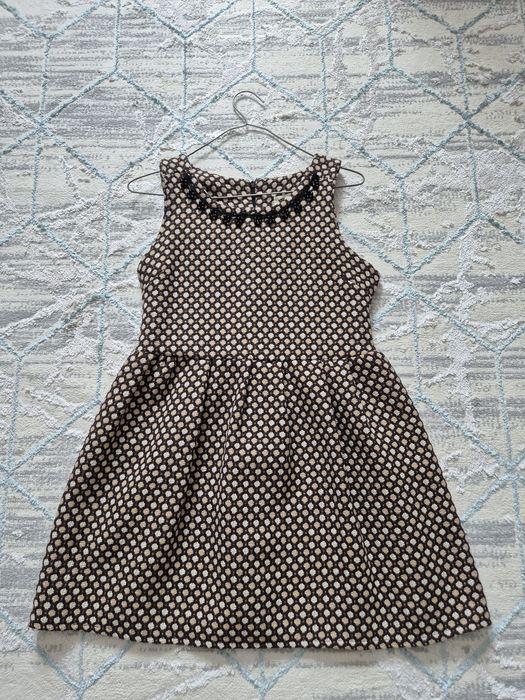 Вязаный сарафан-платье