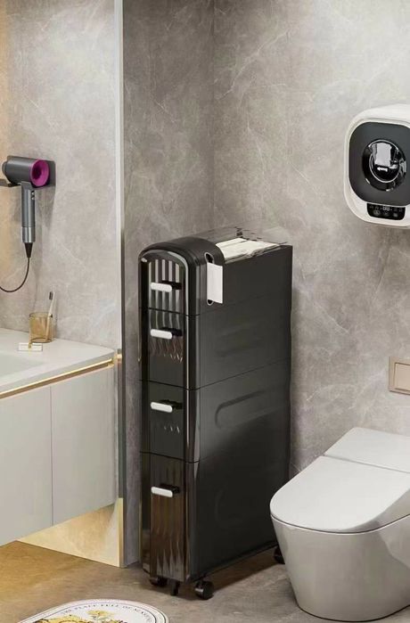 Узкий шкаф полка для ванны или кухни. Polka oshxona vanna uchun