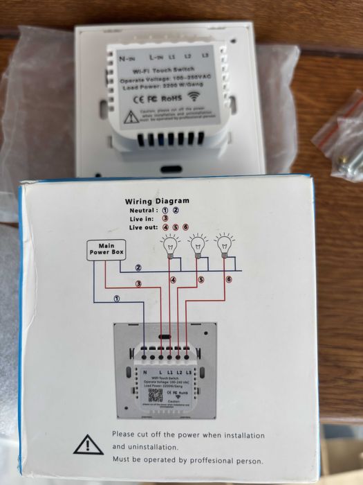 Vand Intrerupator intelIgent cu Touch WIFI