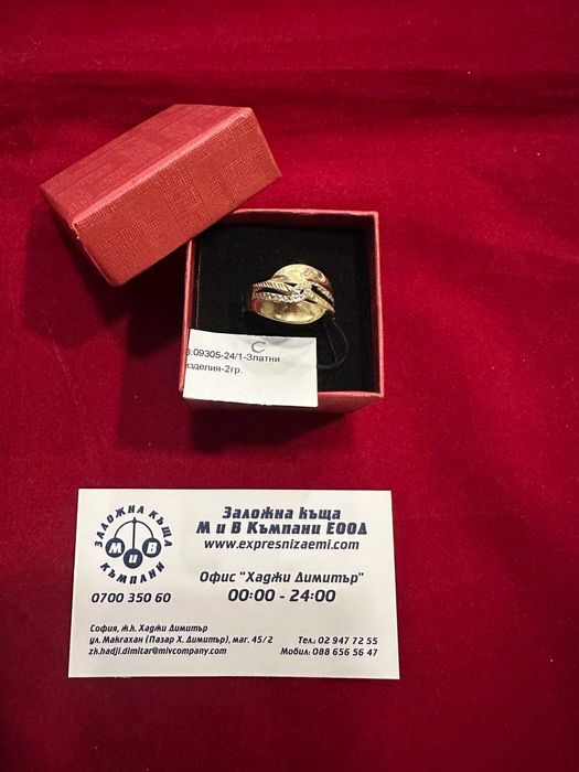 ***НЕВЕРОЯТЕН***Златен пръстен 2гр. 14к