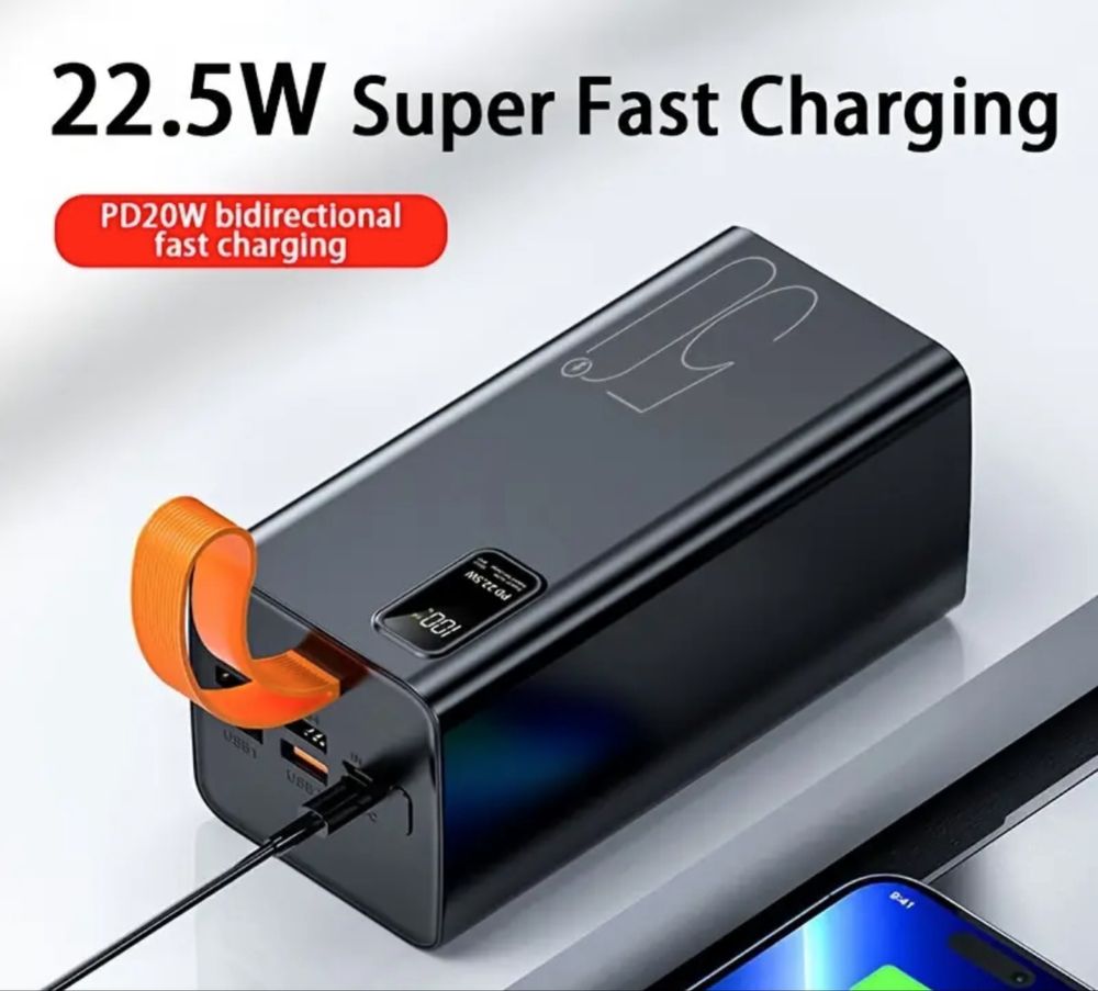 Голям Капацитет 50000mAh 4*USB Изход PD20W Изход