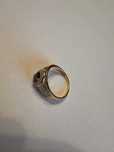 Inel aur cu safir si diamant 18k