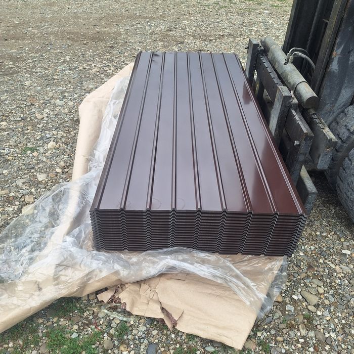 Tablă cutata colorată și zincată