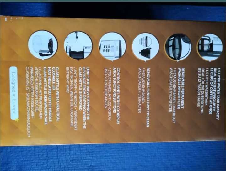 Cafetieră ECG KP 2125 Supreme, NOUĂ, Nedesfăcuta